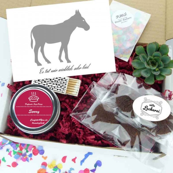 Geschenkpaket es tut mir leid