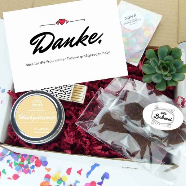 Danke Geschenkpaket Eltern der Braut