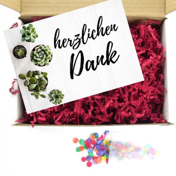 Geschenkbox herzlichen Dank selber gestalten